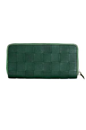 Check leather wallet forest green DRAGON DIFFUSION | 8018DGS5MATFOREST